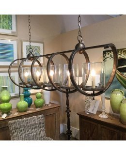 Currey & Company 9000-0054-CC  Maximus Rectangular Linear Chandelier